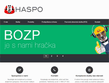 Tablet Screenshot of haspo.sk